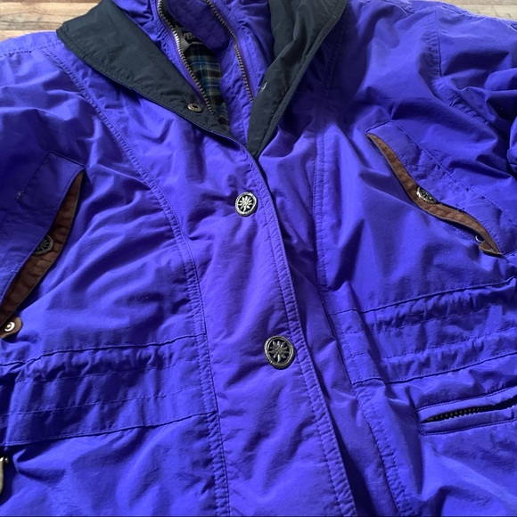 Vintage retro purple skiwear jacket women’s medium - Picture 3 of 6